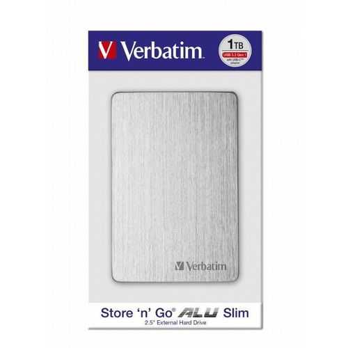 Verbatim Alu Slim HDD 1TB Silv (53663) slika 1
