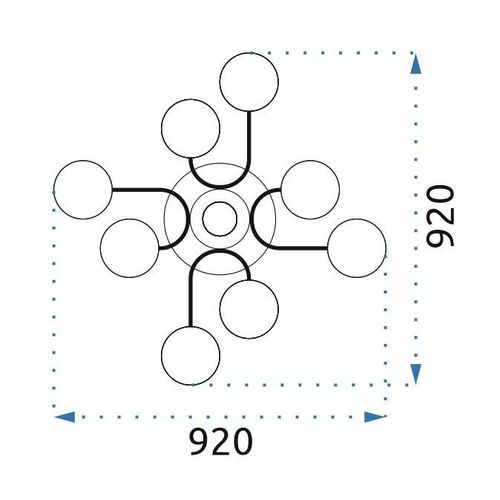 TOOLIGHT STROPNA SVJETILKA SIVA APP532-8C slika 13