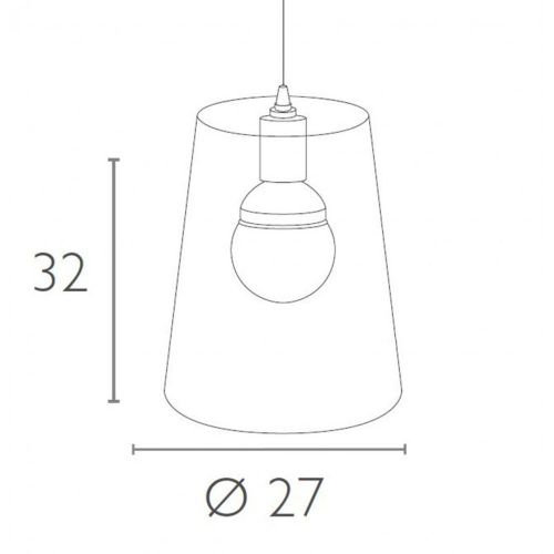 Dizajnerska viseća lampa — MAKROLON • Poklon u opisu slika 3