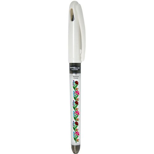 Gel pen 0,7 PENTEL EnerGel Tradio Ethno Croatia Posavina bijela slika 1