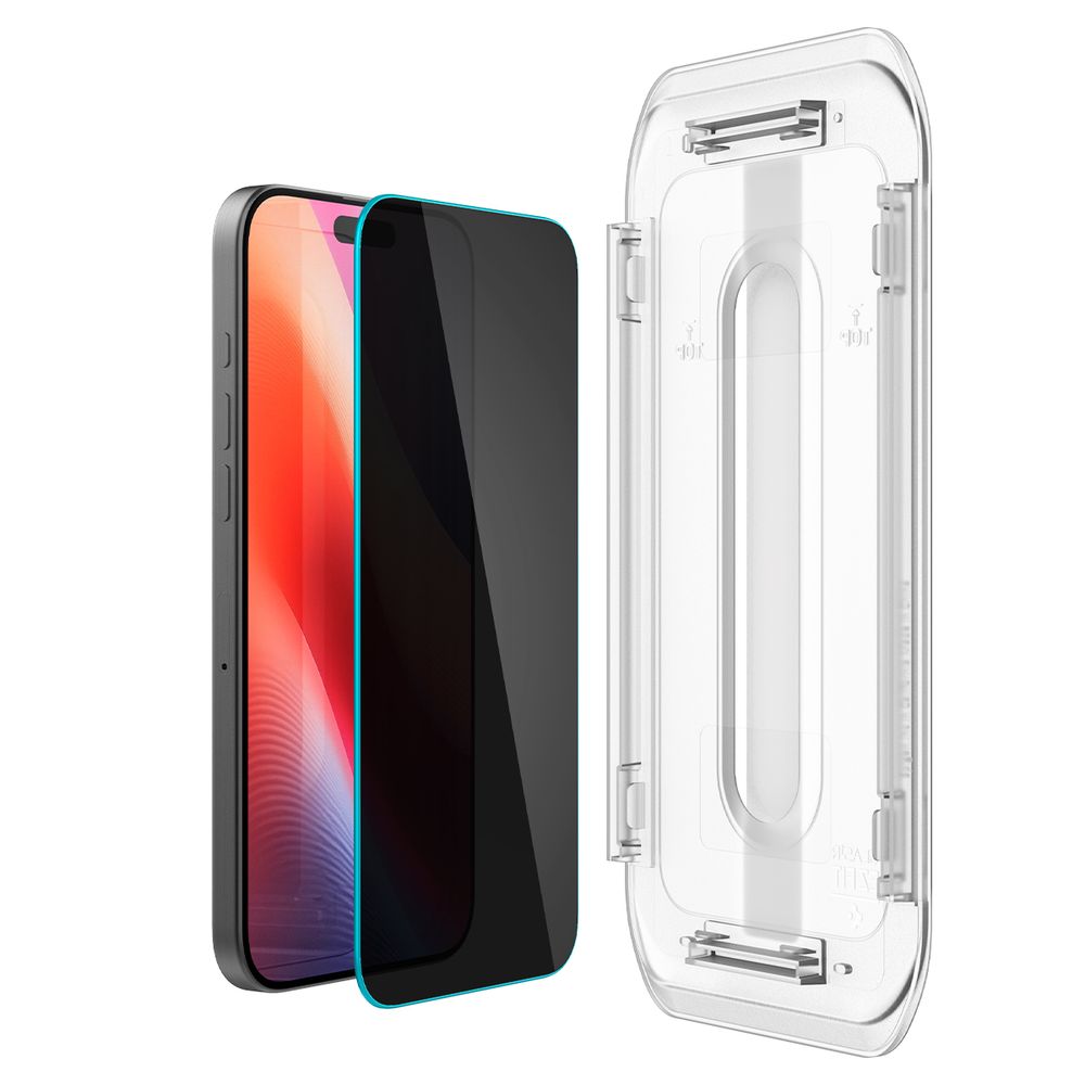 Spigen Glass tR EZ Fit HD (Privacy) 1 Pack, transparency - iPhone 16 Pro Max slika 3