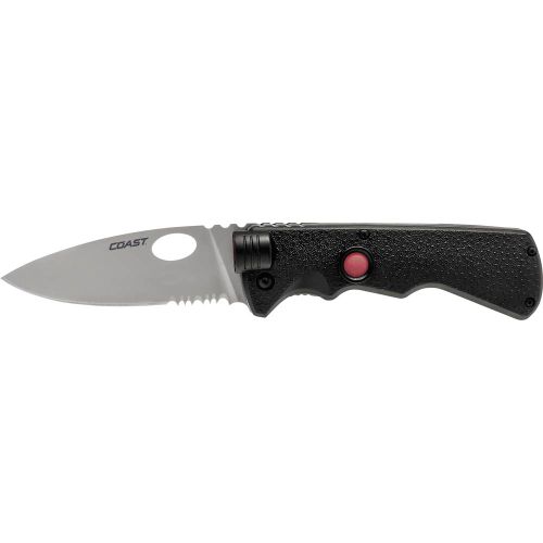 Coast Light-Knife LK375 139901 džepni nož s klipom, uklj. LED svjetiljka  crna slika 1