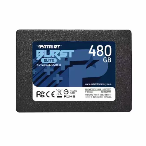 SSD 2.5 SATA3 6Gb/s 480GB Patriot Burst Elite 450MBs/320MBs PBE480GS25SSDR slika 1