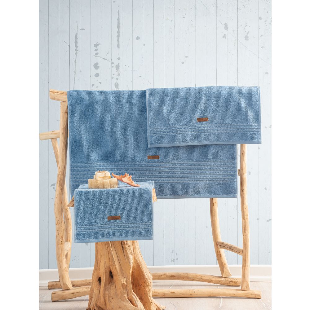 Wellness - Blue Blue Towel Set (3 Pieces) slika 1