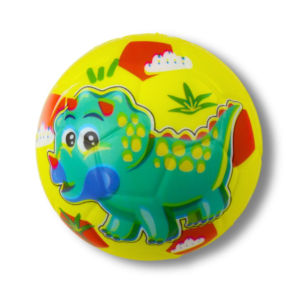 Odskakujuća lopta za gnječenje pjenasta lopta dinosauri šareni 10 cm slika 5