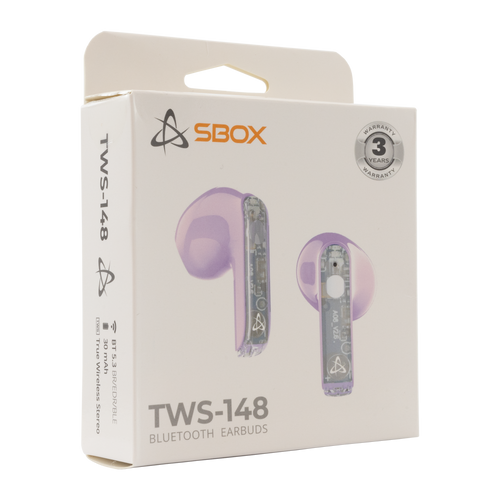 EARBUDS Slušalice + mikrofon SBOX Bluetooth EB-TWS148 Ljubicaste slika 6