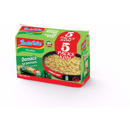 Indomie Instant juha s rezancima u vrećici 5u1 -  Domestic Vegetable flavor 5/1 novi tradicionalni okus slika 1