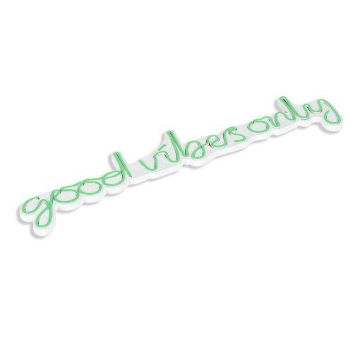 Wallity Ukrasna plastična LED rasvjeta, Good Vibes Only - Green slika 5