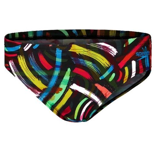 Kupaće Gaće Speedo Brushstrokes Brief Black/Yellow slika 1