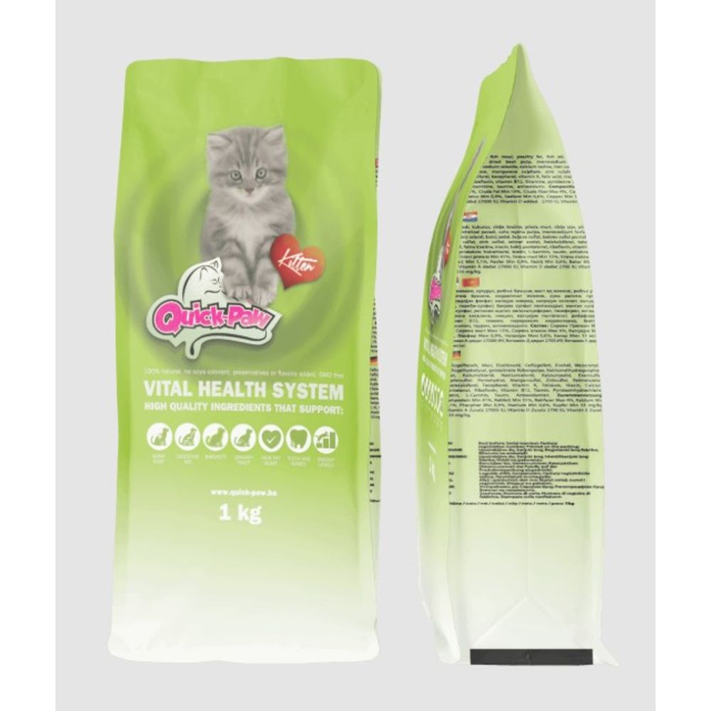 Quick-Paw Premium Kitten za mačke 1 kg slika 2