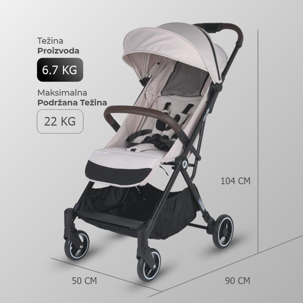 Coccolle® Kolica za bebe Melia, Pearl Mist slika 3