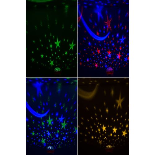 Projektor noćno svjetlo zvjezdano nebo 2u1 slika 9