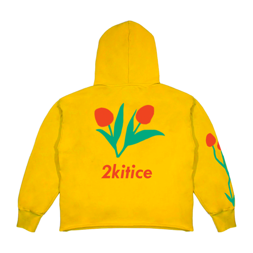 2 Kitice hoodie – žuti slika 2