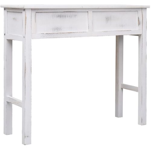 Konzolni stol antikni bijeli 90 x 30 x 77 cm drveni slika 33