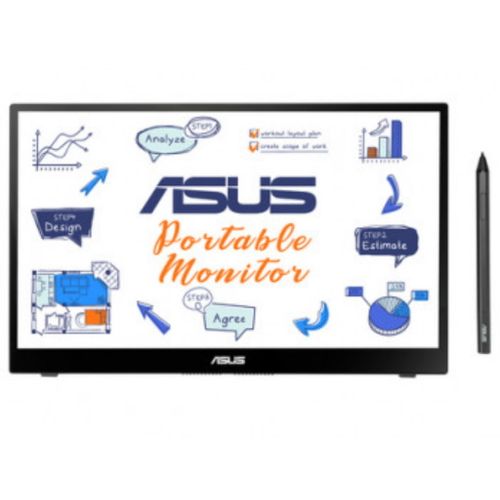 ASUS Monitor ZenScreen MB14AHD 14" IPS 1920x1080 60Hz 5ms GtG USB C x2 prenosni crna slika 1