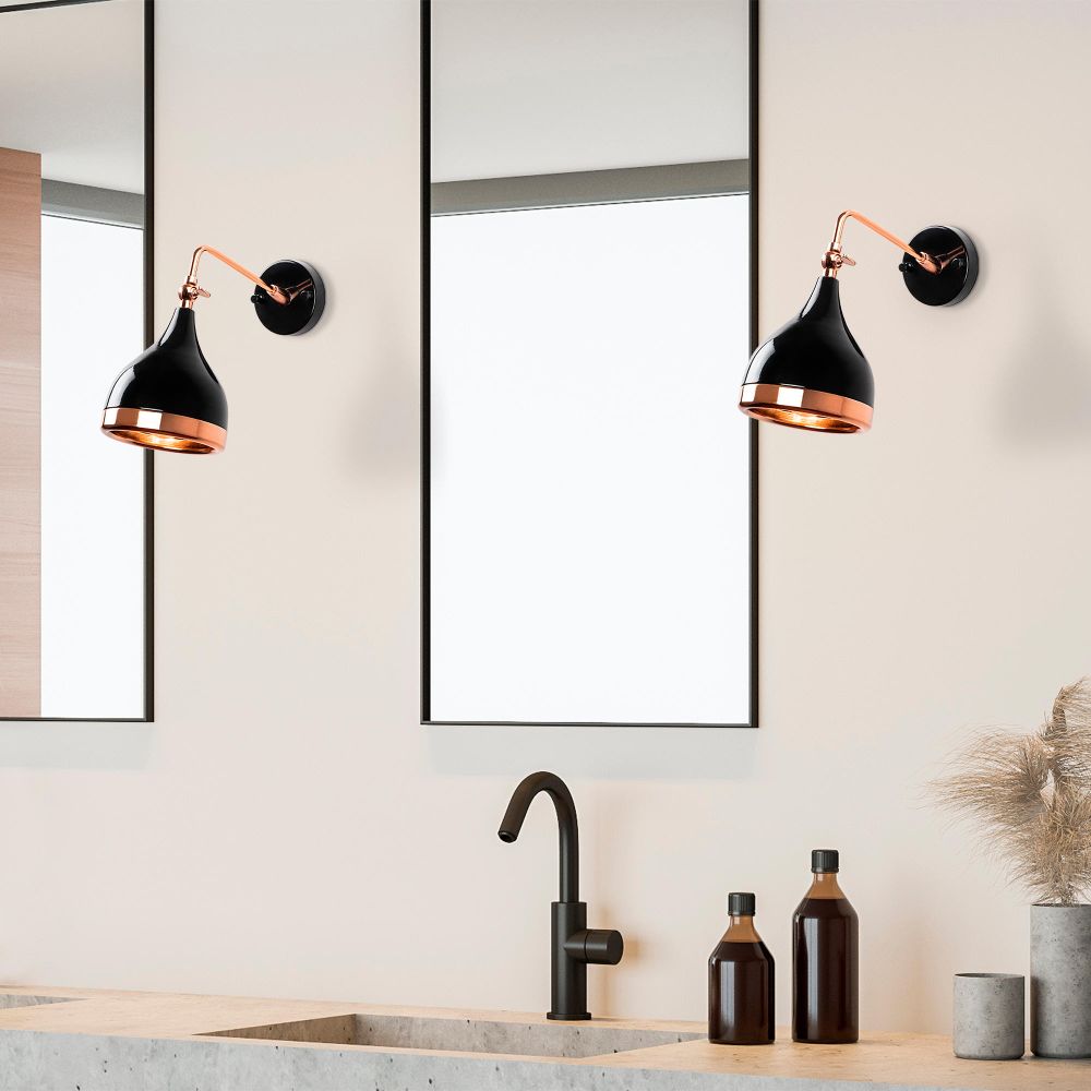 Yıldo - 7031 Crna Kovana Zidna Lampa slika 1