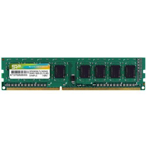 Silicon Power SP008GBLTU160N02 DDR3 8 GB, 1600MHz, UDIMM, CL11 1.5V, 512Mx8 slika 1