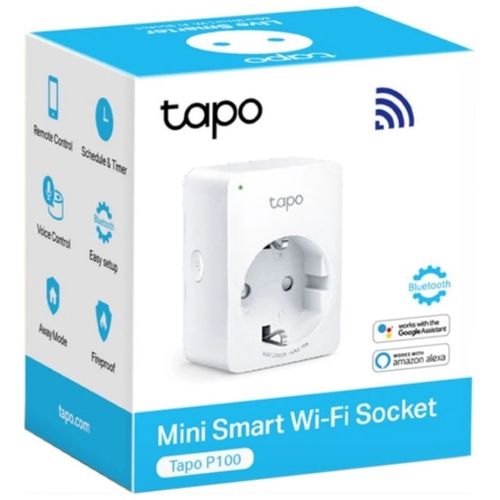 Pametna utičnica TP-LINK TAPO P100(1-PACK) Wi-Fi 2 4Ghz Max Load 10 A bela slika 2