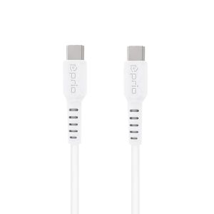 Prio High-Speed Charge & Sync USB C na USB C kabel 5A 2m bijeli