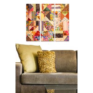 Dekorativna Slika od MDF-a u Više Boja (Set od 3 Komada) - MDF15450531