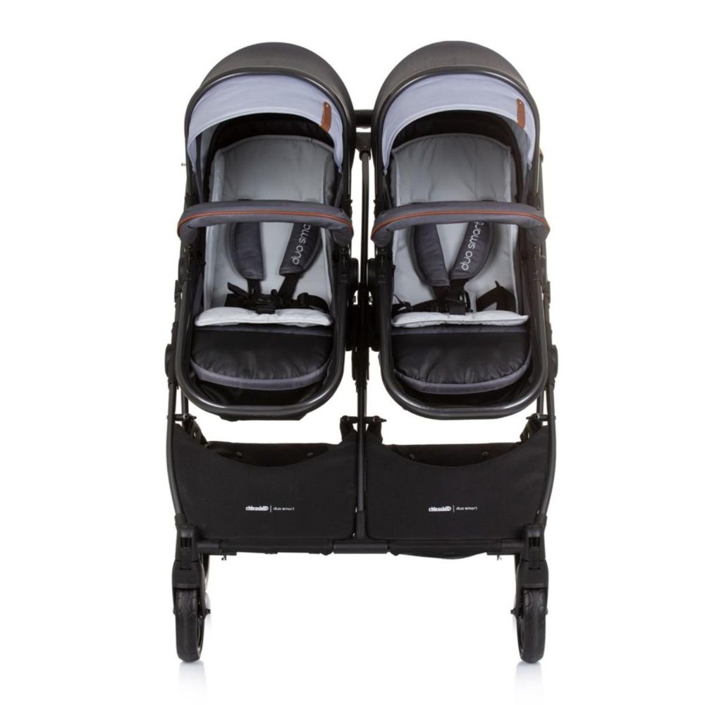 Chipolino Kolica za blizance Duo Smart Silver Grey Kbds02402Sg slika 8