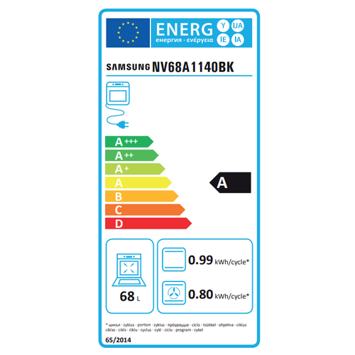 Samsung pećnica NV68A1140BK/OL (A) katalitička, crna, 68 lit slika 10