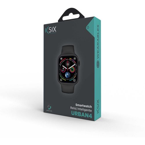 KSIX, smartwatch Urban 4, 2.15” IPS zakrivljeni zaslon, 5 dana aut., IP68, crni slika 2