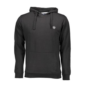 SERGIO TACCHINI BLACK MAN SWEATSHIRT WITHOUT ZIP