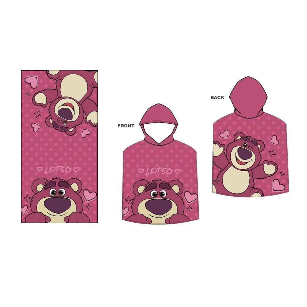 Poncho toalla Lotso Toy Story Disney Pixar od mikrovlakana slika 1