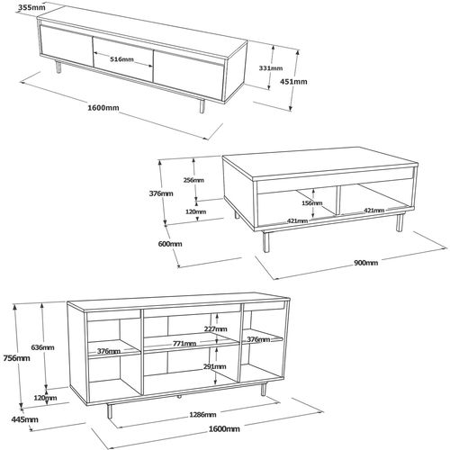 LV34-KL Oak
Black Living Room Furniture Set slika 10