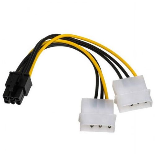 Linkom Adapter za napajanje VGA 6 pina 2 x Molex slika 1