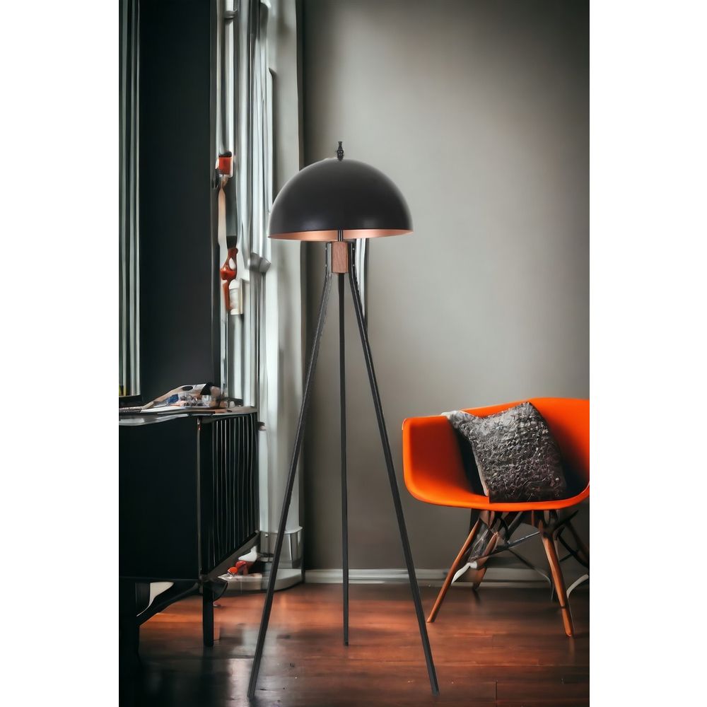 Fısco Tripod Crni Lambader sa Velikim Retro Šeširom slika 2