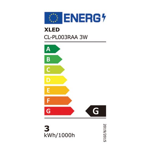 XLED CL-PL003RAA 3W 6400K Ugradni okrugli LED panel,290Lm,Fi82/60x17mm slika 2