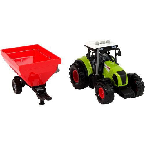 Traktor s odvojivom prikolicom za žito crvena slika 4