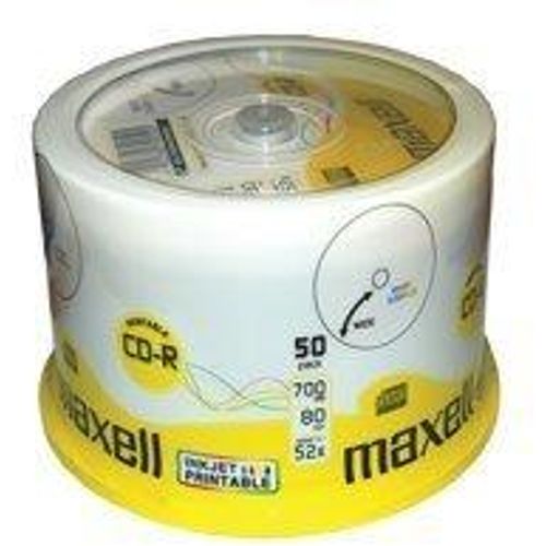 Maxell CD-R 52x, 700MB 50 kom spindle, printabilni slika 1