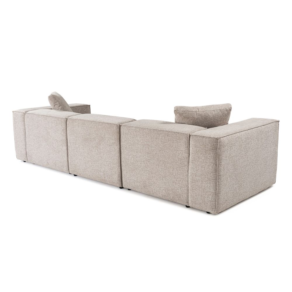 Lora (L1-O1-1R-POUFFE) - Ugao Sofa Mocha Mocha slika 11
