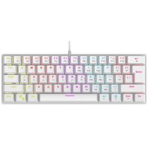 Rampage plower k60 crveni switch gejmerska mehanička tastatura bela