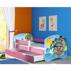 ACMA Dječiji krevet Acma II sa ladicom Pink - 180x80cm - Dezen 21