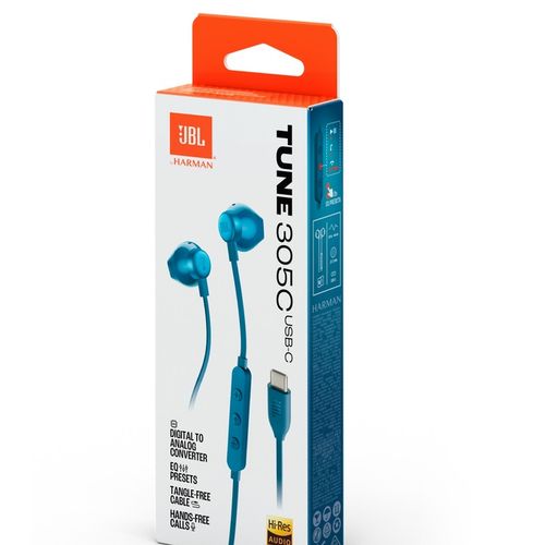 JBL slušalice in-ear USB-C Tune 305C blue slika 3