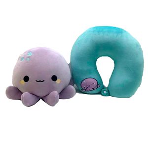 Adoramals Octopus Swapseazzz travel pillow + plush toy