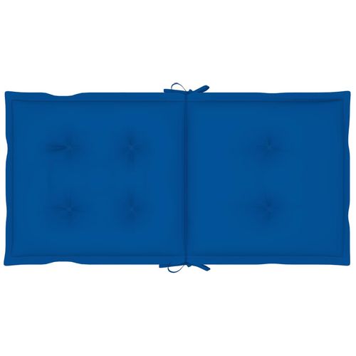 Jastuci za vrtne stolice 6 kom kraljevski plavi 100 x 50 x 7 cm slika 3