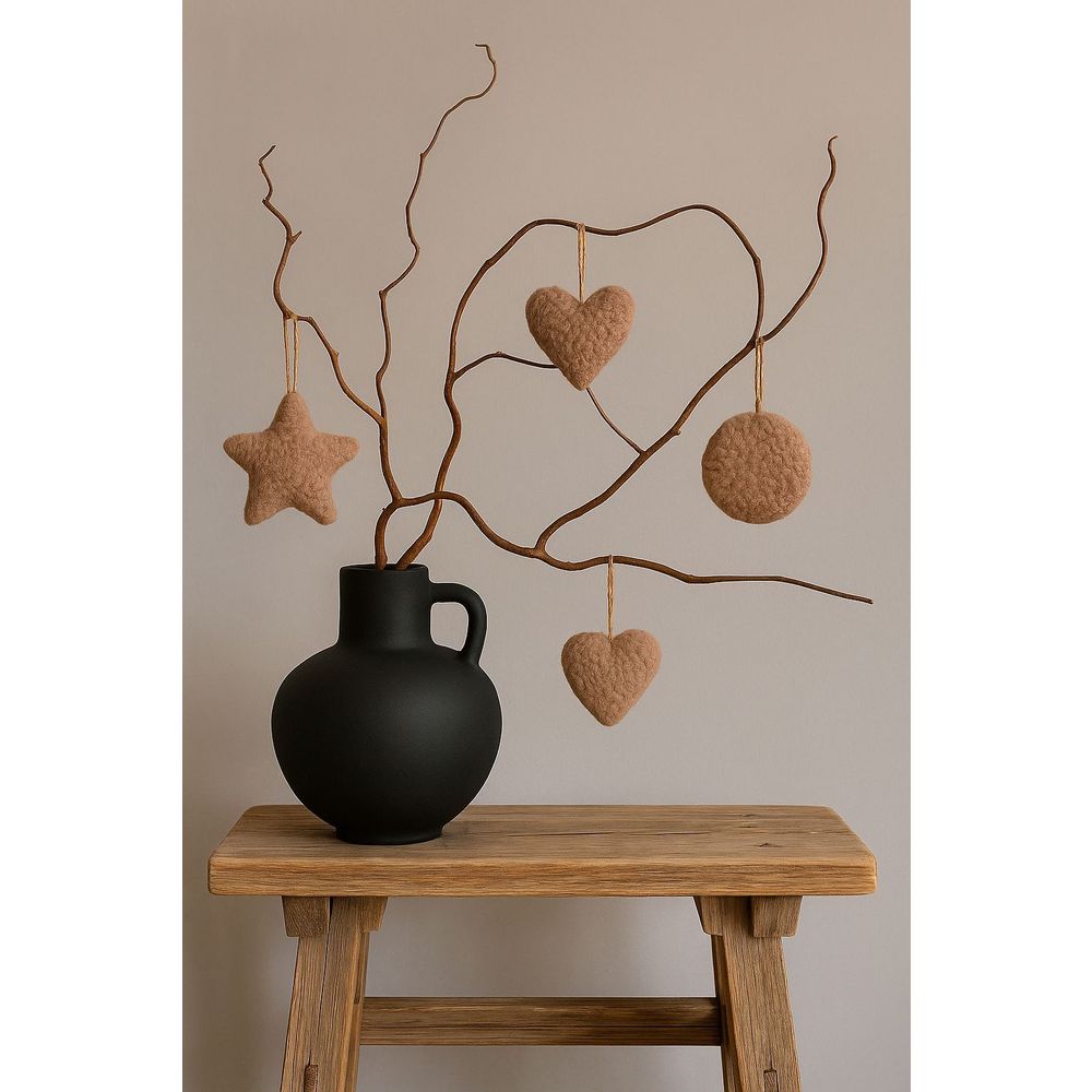 Christmas ornament 3 Lu Set, colour: brown slika 3