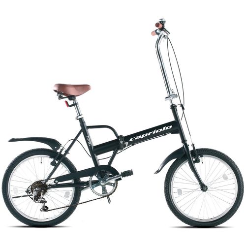 CAPRIOLO bicikl FOLDING BIKE TRAVEL 20" crna 6 speed slika 1