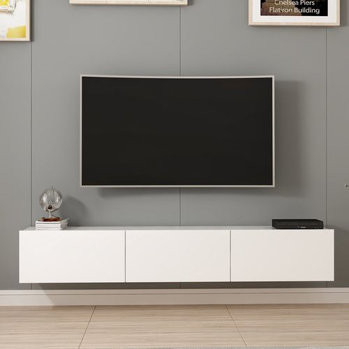 Rigel - White White TV Unit slika 5