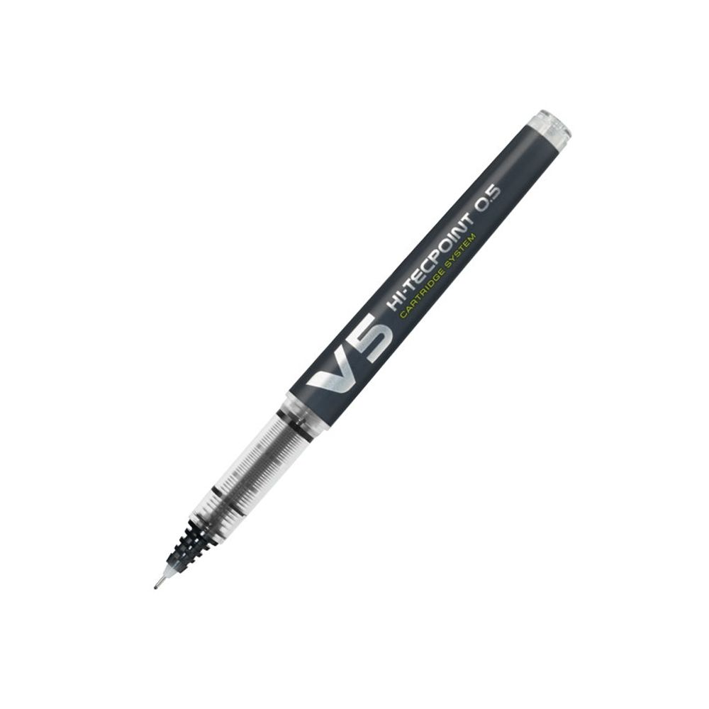 ROLER PILOT V5 HI-TECPOINT 0.5 REFILLABLE CRNI slika 1