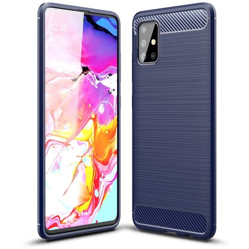 Maskica Carbon Case za Samsung Galaxy A51-plava slika 1