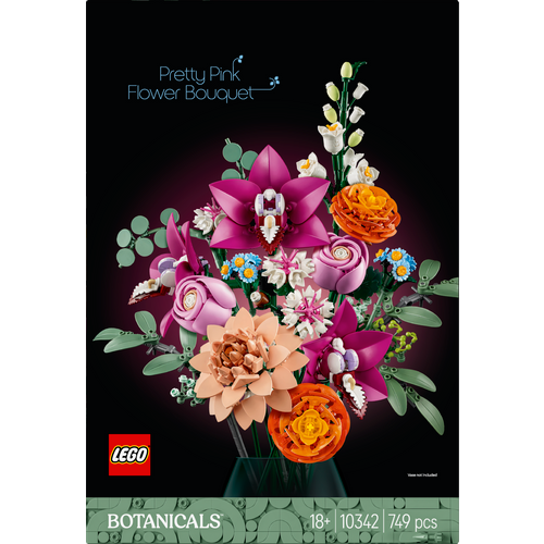 LEGO BOTANICALS 10342 Prekrasni ružičasti buket slika 7