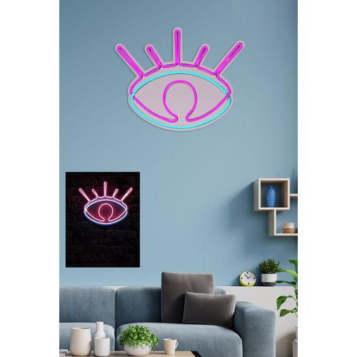 Wallity Ukrasna plastična LED rasvjeta, Evil Eye - Pink slika 11
