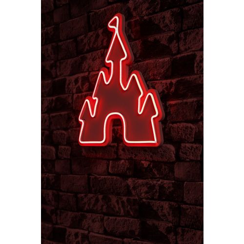 Wallity Ukrasna plastična LED rasvjeta, Castle - Red slika 9