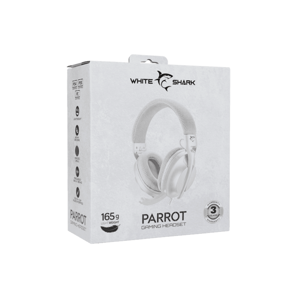 WHITE SHARK Slušalice GH-2440 PARROT,  bijelo sive slika 10